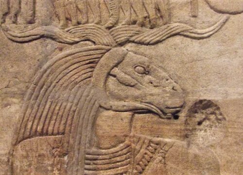 Der ägyptische Gott chnum der Gott der Töpfer