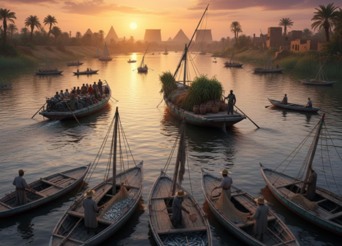 Andere Boote auf dem Nil: Fischer, Transportboote, Fähren und kleine Wasserfahrzeuge