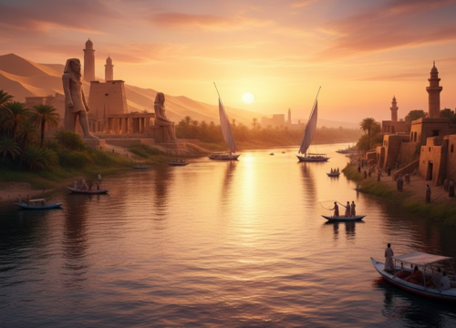 Ägypten vom Nil aus: Eine veränderte Wahrnehmung von Landschaft, Menschen und Architektur