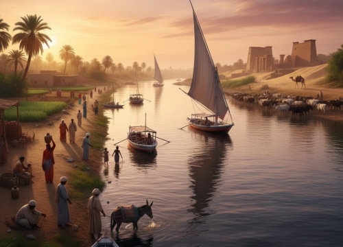 Das Alltagsleben entlang des Nils: Beobachtungen vom Fluss aus